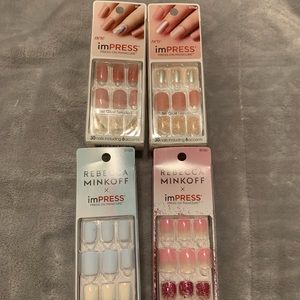Set of four Rebecca Minkoff IMPRESS press on nails